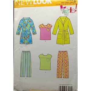 New Look 6405 Toddlers Five Sizes In One Pajama & Robe Sewing Pattern